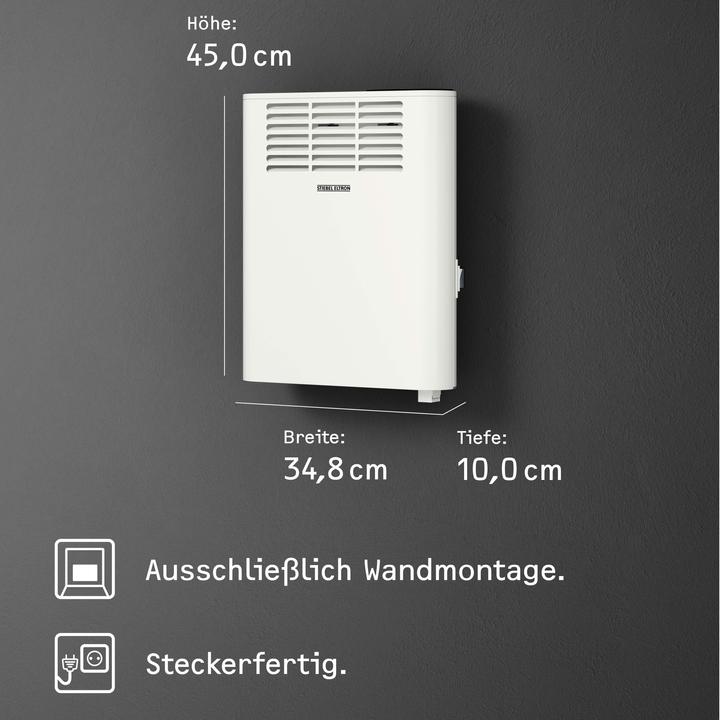 Produktbild Stiebel Eltron CNS 500 Plus LCD, 0,5 kW Wandkonvektor für ca. 6 m², TÜV geprüft (500 W)