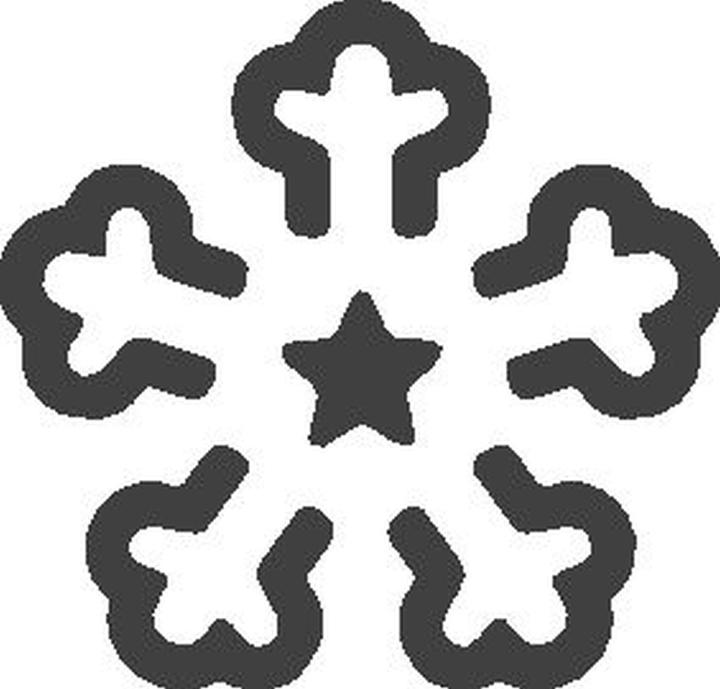Actual product image Heyda Motif punch for cardboard up to 220g/sqm crystal pop-up large approx. 25x25mm