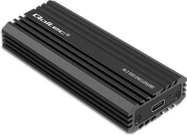 Actual product image Qoltec Obudowa | kieszeń NV2270 na dysk M.2 SSD SATA | NGFF | PCIe | USB-C (M.2)