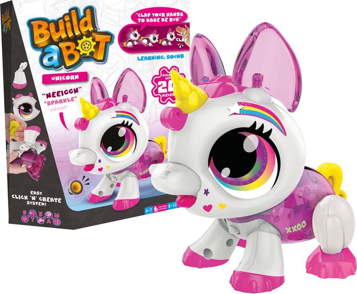 Actual product image Goliath Toys Build a bot unicorn - an interactive robot