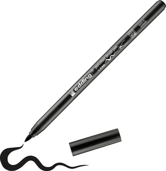 Produktbild Edding Porzellan Pinselstift 4200 (Schwarz, 4 mm, 1 x)