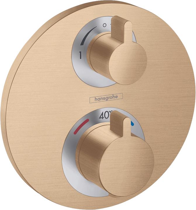 hansgrohe Ecostat S thermostat concealed for 2 consumers (brushed bronze)