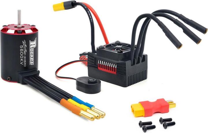 Actual product image Surpass Hobby Rocket V2 supersonic 3650 brushless motor 5600KV with 60A ESC combo