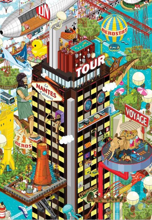 Image du produit Grafika Puzzle 1000 pieces Nantes - La Tour (1000 pièces)