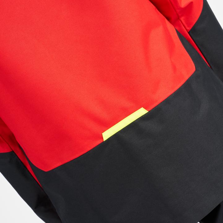Produktbild Tribord Regenjacke Segeljacke Kinder wasserdicht winddicht - Sailing 300 rot/gelb