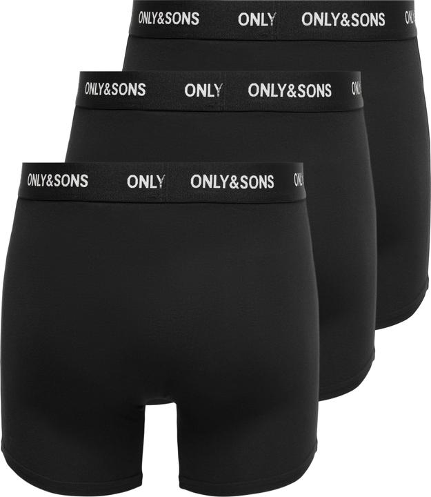 Immagine prodotto Only & Sons Onsfitz Solid Black Boxer 3pack3854 Noos (XL, confezione da 3)