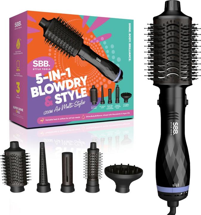 SBB . SBDR-2850-EU 5 in 1 Blowdry and Style