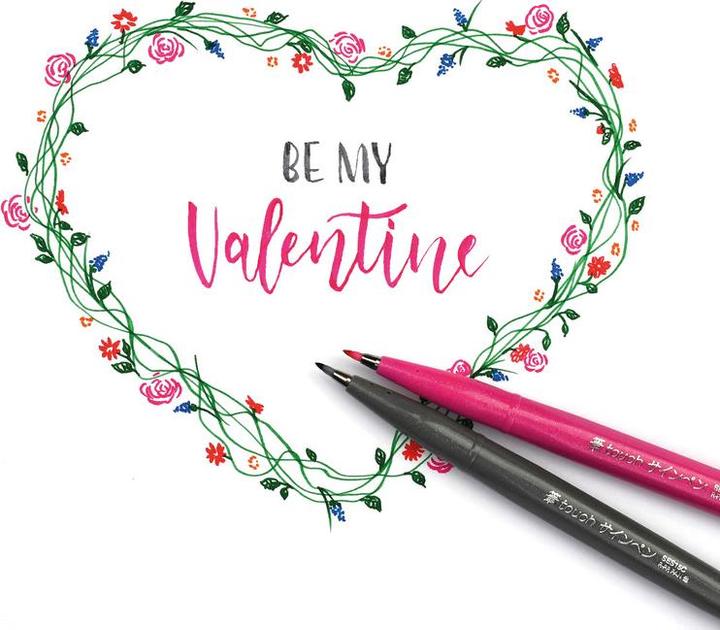 Image du produit Pentel Pinceau Pinceau de l'enseigne à stylo (Rose, 1 x)