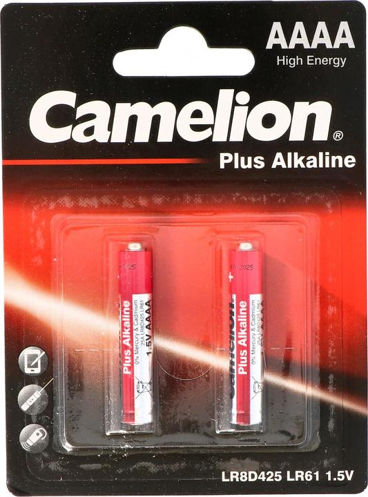 Actual product image Camelion LR61-BP2 - Einwegbatterie - AAAA - Alkali - 1,5 V - 2 Stück(e) - 84 x 12 x 114 m (2 pcs., AAAA, 580 mAh)