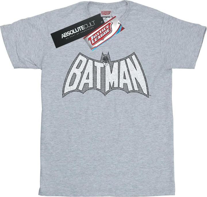 Batman Retro Crackle Logo TShirt (S)