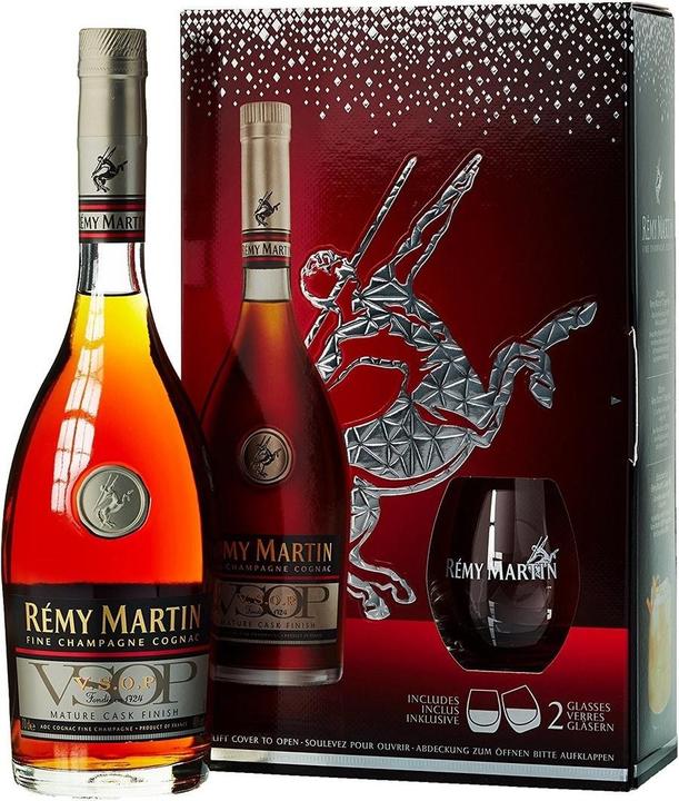 Produktbild Rémy Martin VSOP Mature Cask Finish Cognac mit Etui und 2 Gläsern (1 x 70 cl)