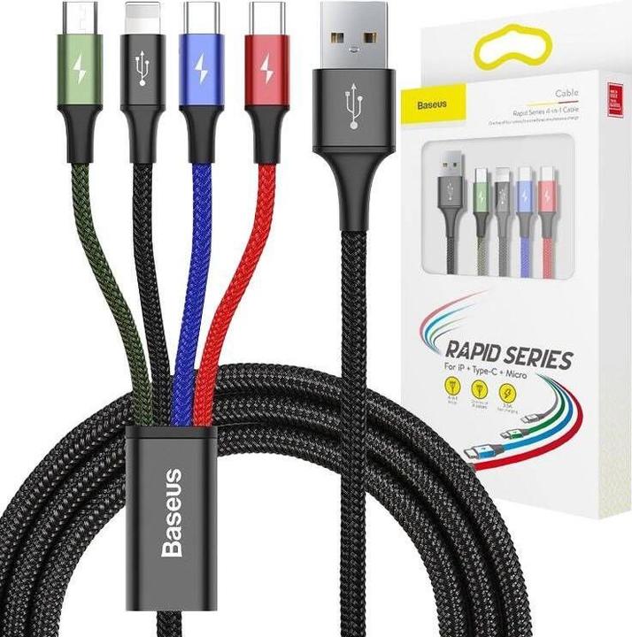 Actual product image Baseus 4in1 (1.20 m, USB 2.0)