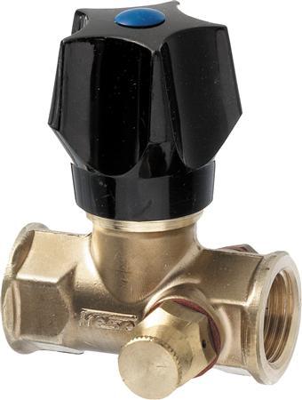Actual product image Frese stop valve DN20 M/M with contra valve, rå med greb