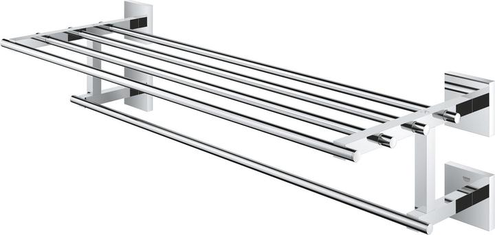 Grohe Start Cube QuickFix multi-bath towel rail, 600mm, adhesive, chrome