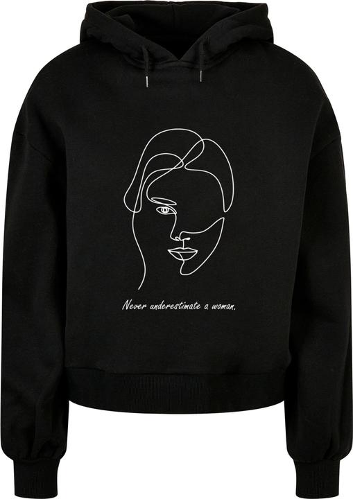 Immagine prodotto Merchcode Donna WD - Felpa con cappuccio organica oversized con figura di donna - 112695 (5XL)