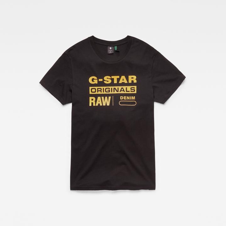 Actual product image G-Star Printed Graphic Eight T-Shirt Regular Fit Black (M)