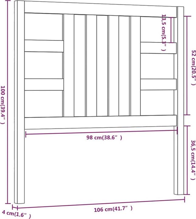 Immagine prodotto VidaXL Lior (126 x 4 x 100 cm)