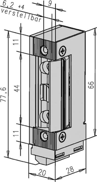 Actual product image effeff Escape door strike 332 RR FaFix (Indoor)