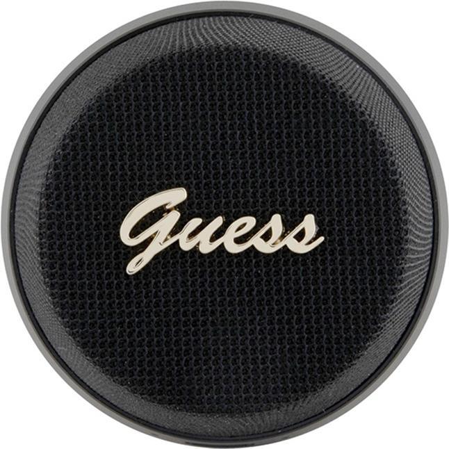 Actual product image Guess głośnik Bluetooth GUWSC3ALSMK Speaker Stand czarny/black Magnetic Script Metal (4 h, USB power delivery)