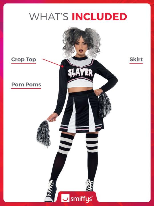 Produktbild Smiffys Gothic Cheerleader (36, 37, 38)