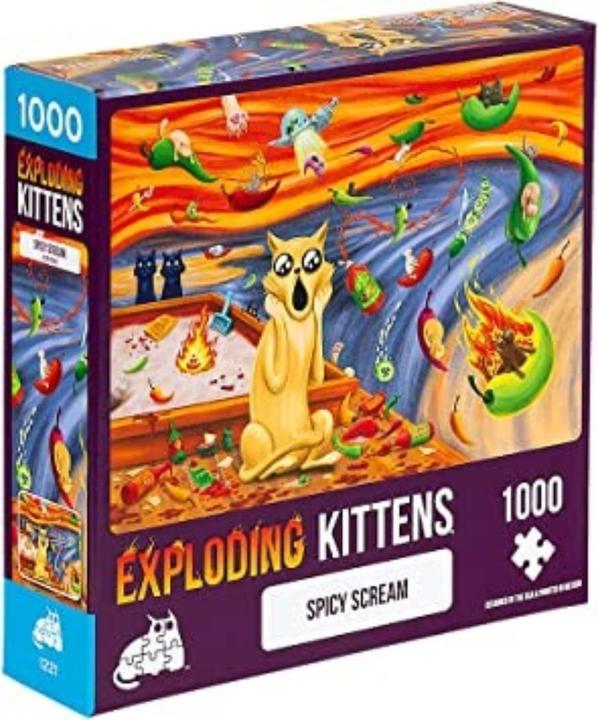 Produktbild Asmodée Exploding Kittens: Spicy Scream, Puzzle, 1000 Teile (1000 Teile)