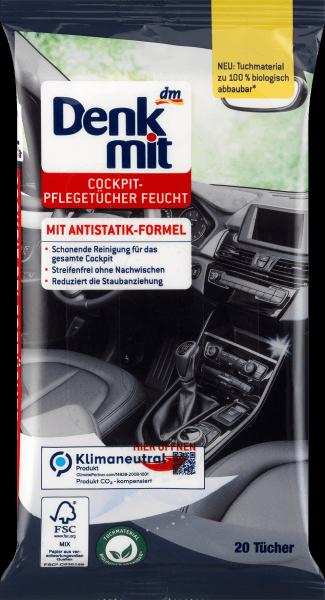 Produktbild dm Denkmit Feuchttücher Autopflege