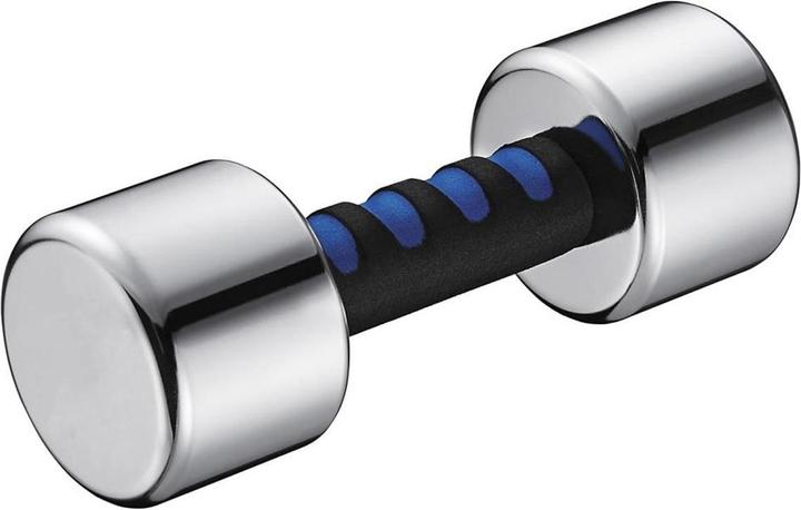 Actual product image Alex Dumbbell Set Chrome Dumbbells with Foam Handle (2 x 3 kg)