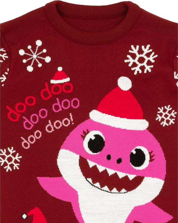 Actual product image Pinkfong Womens/Ladies Mummy Shark Christmas Jumper (XL)
