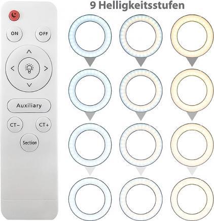 Produktbild Somikon XL-LED-Ringlicht mit Smartphone-Halter (Ringleuchte)