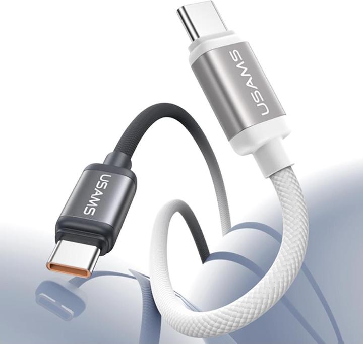 Immagine prodotto Usams Cable Bicolor Series SJ756 PD 60W USB-C/USB-C 1.2m black and white (1.20 m, 60 W)