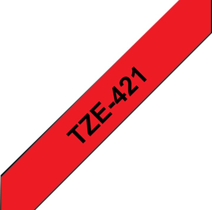 Produktbild Brother Tze-421 (0.90 cm, Rot, Schwarz)