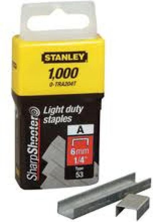 Actual product image Stanley Tacker staples Staples 1000 pieces 12 mm leg length