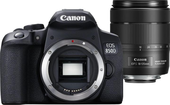 Actual product image Canon EOS 850D (18 - 135 mm, 24.20 Mpx, APS-C / DX)