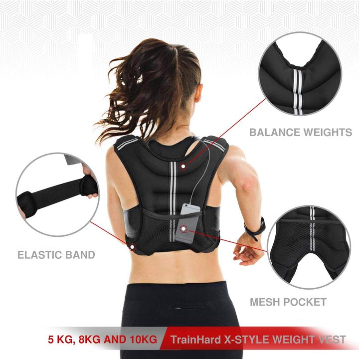 Image du produit Train Hard Gilet de poids, 10 KG (1 x 10 kg)