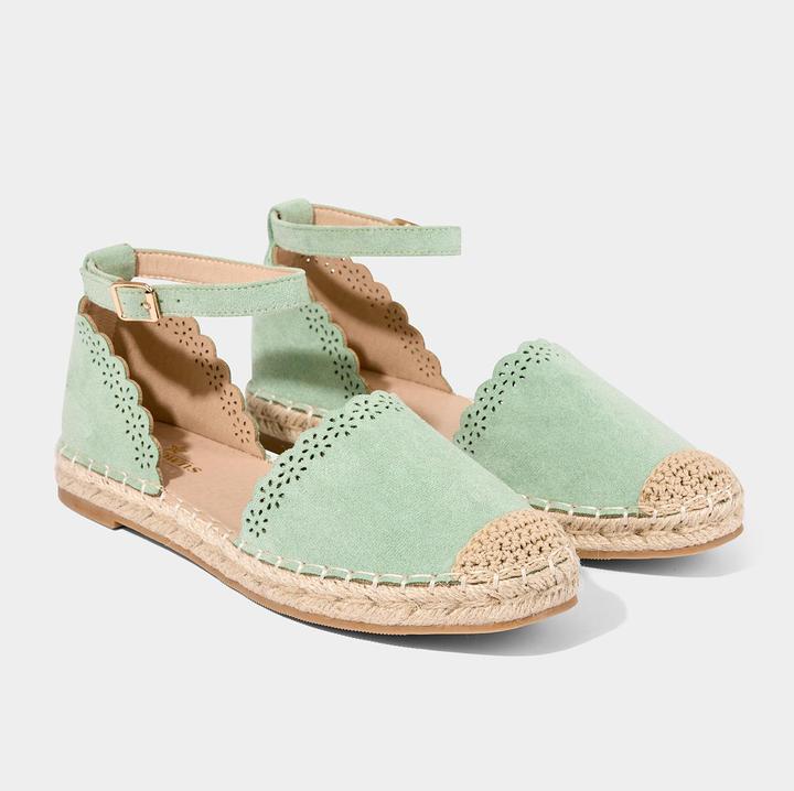 Actual product image Joe Browns Laser-Cut Flower Espadrille Flat Shoes (42)
