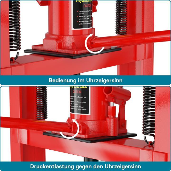 Actual product image Wiltec 20T hydraulic press 500mm workshop press frame press arbour press steel