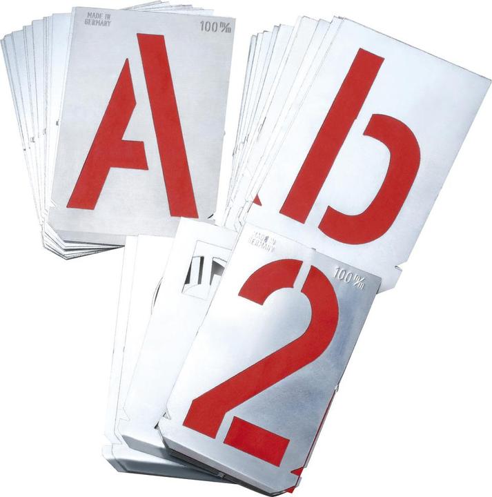 Dönges Signierschablonensatz, A-Z, 27 tlg., Schriftgrösse 50 mm