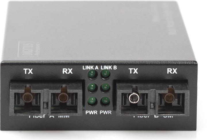 Actual product image Digitus Fast Ethernet Multimode to Singlemode Media Converter SC to SC Wavelength 1310nm