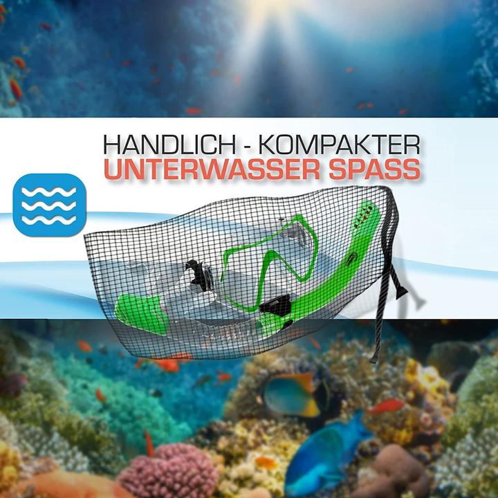 Produktbild Tropisport Premium Schnorchelset mit Schnorchel und Taucherbrille – Inkl. bruchfreier Anti Fog Tau