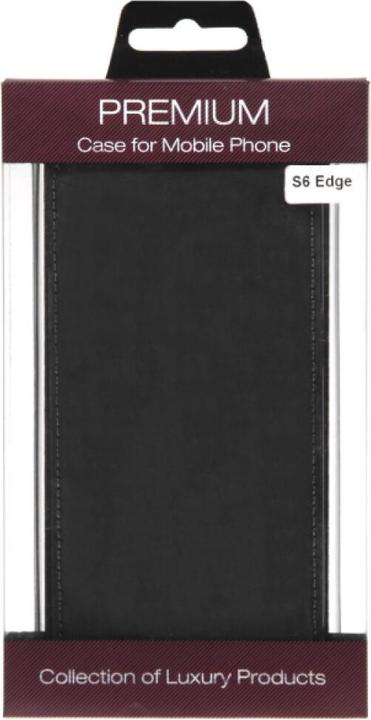 Produktbild OEM Slim Leather Flip Case Galaxy S6 Edge - Black (Samsung Galaxy S6 Edge)