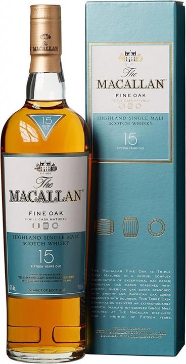 Produktbild Macallan 15 Years Fine Oak (Single Malt, Scotch Whisky, 1 x 70 cl)