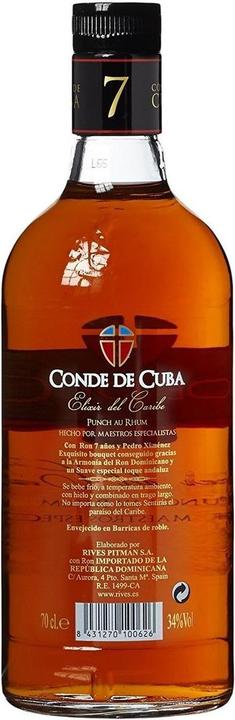 Produktbild Conde de Cuba Elixir del Caribe Rum (1 x 70 cl)