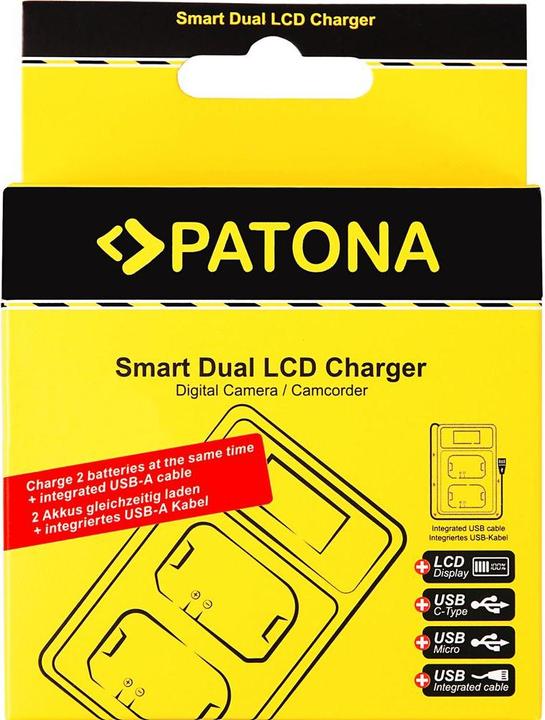 Produktbild Patona Smart Dual LCD USB Sony NP-FZ100 (Kamera Akku Ladegerät)