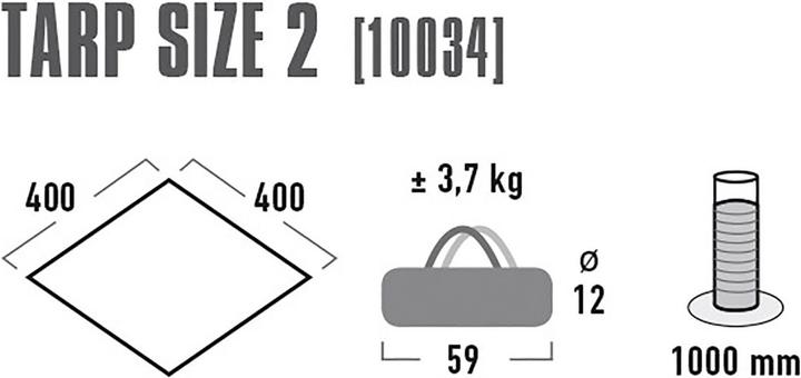 Produktbild High Peak Tarp 2 (400 x 400 cm)