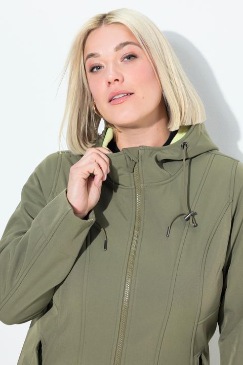 Produktbild Ulla Popken HYPRAR Softshelljacke, wasserabweisend, 2-Wege-Zipper (50, 52)