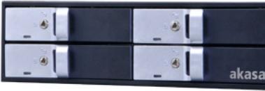 Produktbild Akasa Elite 5,25 Zoll Laufwerksrahmen für vier 2,5 Zoll HDD/SSD