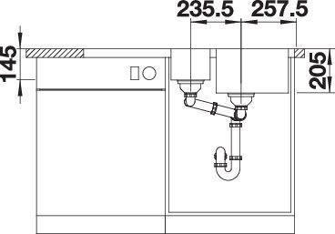 Actual product image Blanco Lemis 6 S-IF (Fitted sink, 100 cm, 50 cm)