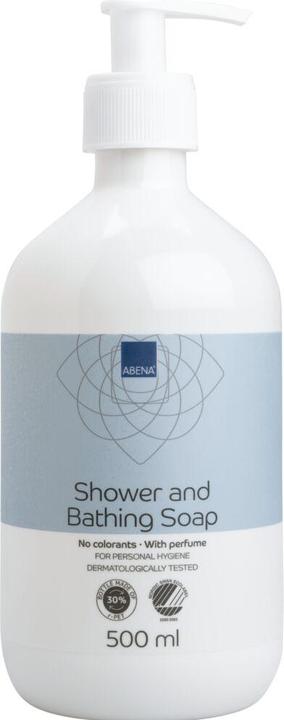 Actual product image Abena Dusch- und Badeseife, leicht parfümiert, 500 ml (Liquid soap, 500 ml)