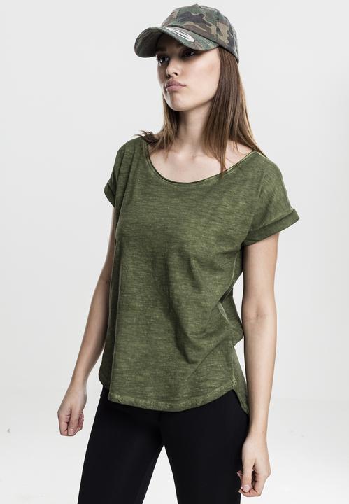 Immagine prodotto Urban Classics Tee lungo da donna a forma di schienale con tintura spray (M)