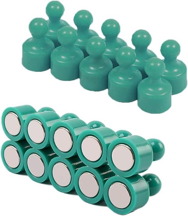 Swissdetector 10 Pièces - Aimant puissant Polyvalent - Vert foncé
